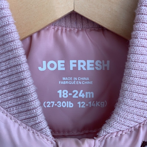 Pink toddler jacket - Joe Fresh - butterfly design - 18-24m - Picture 4 of 5